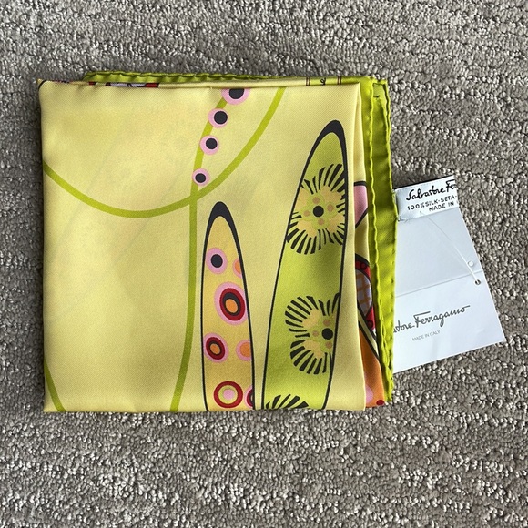 Salvatore Ferragamo 100% silk scarf—NEW WITH TAGS! - Picture 6 of 7